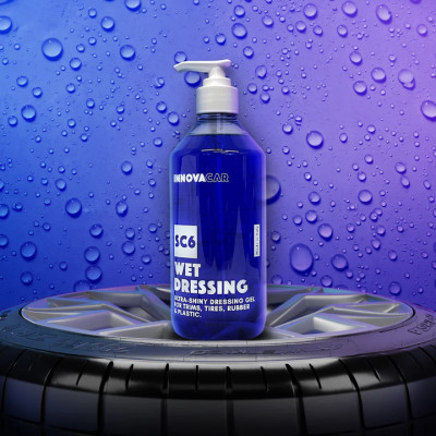 SC6 TIRE DRESSING Solutie cauciucuri umede INNOVACAR 500 ml