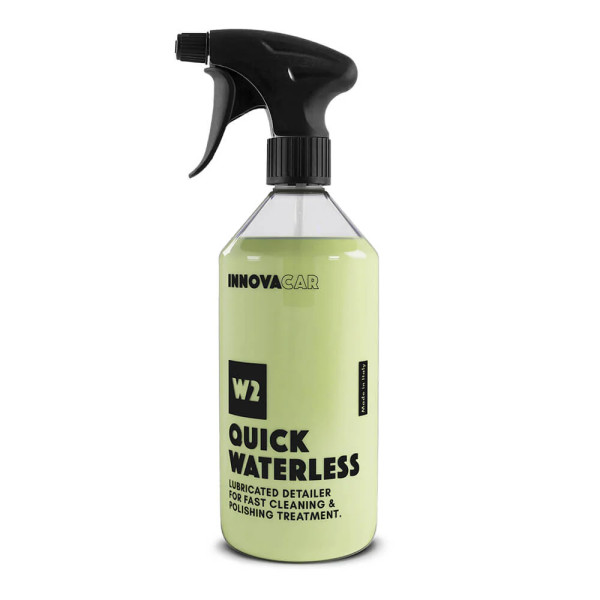 W2 QUICK WATERLESS Solutie curatare, decontaminare calcar cu efect lucios INNOVACAR 500 ml